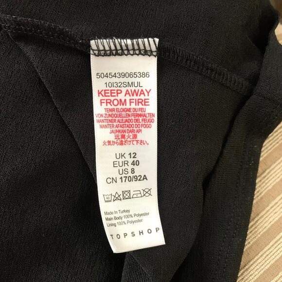 Topshop Check Print Long Sleeve Midi Dress in Multicolor - Picture 11 of 12